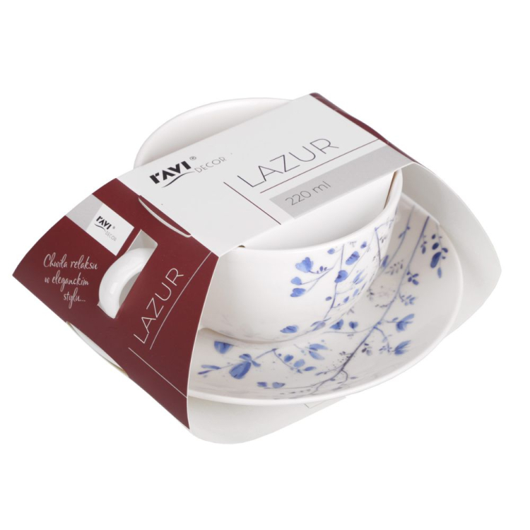 Filiżanka i spodek LAZUR 220ml RAVI